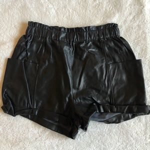 Wilfred Harulia Pleather shorts